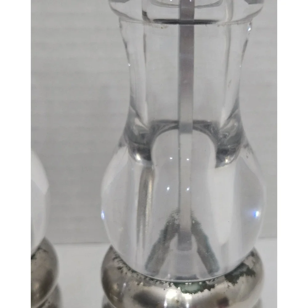 Vtg Olde Thompson Acrylic Salt Shaker/Pepper Mill, 8 Inch, See Descript - As Is